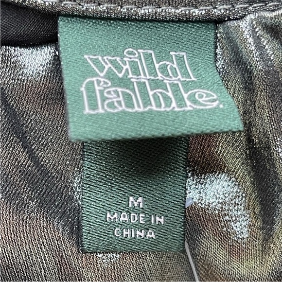 New Wild Fable metallic silver satin tank - Picture 8 of 8
